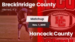 Matchup: Breckinridge County vs. Hancock County  2019