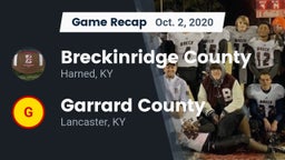 Recap: Breckinridge County  vs. Garrard County  2020