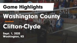 Washington County  vs Clifton-Clyde  Game Highlights - Sept. 1, 2020