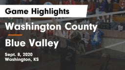Washington County  vs Blue Valley  Game Highlights - Sept. 8, 2020