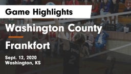 Washington County  vs Frankfort  Game Highlights - Sept. 12, 2020