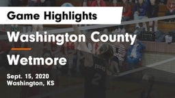 Washington County  vs Wetmore Game Highlights - Sept. 15, 2020