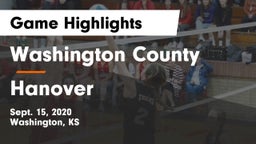 Washington County  vs Hanover  Game Highlights - Sept. 15, 2020
