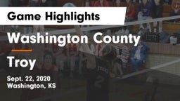 Washington County  vs Troy  Game Highlights - Sept. 22, 2020
