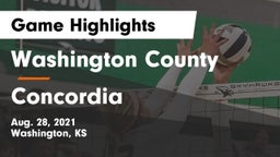 Washington County  vs Concordia  Game Highlights - Aug. 28, 2021
