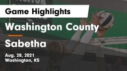 Washington County  vs Sabetha  Game Highlights - Aug. 28, 2021