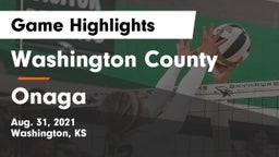 Washington County  vs Onaga  Game Highlights - Aug. 31, 2021