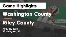 Washington County  vs Riley County  Game Highlights - Aug. 28, 2021