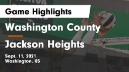 Washington County  vs Jackson Heights  Game Highlights - Sept. 11, 2021