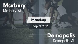 Matchup: Marbury vs. Demopolis  2016