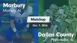 Matchup: Marbury vs. Dallas County  2016