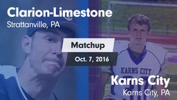 Matchup: Clarion-Limestone vs. Karns City  2016