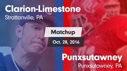 Matchup: Clarion-Limestone vs. Punxsutawney  2016