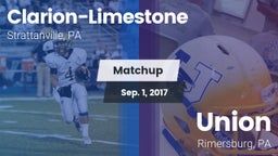Matchup: Clarion-Limestone vs. Union  2017
