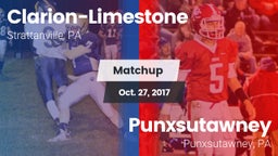 Matchup: Clarion-Limestone vs. Punxsutawney  2017