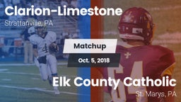 Matchup: Clarion-Limestone vs. Elk County Catholic  2018