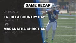 Recap: La Jolla Country Day  vs. Maranatha Christian  2016