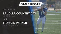 Recap: La Jolla Country Day  vs. Francis Parker  2016