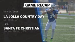 Recap: La Jolla Country Day  vs. Santa Fe Christian  2016