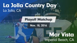 Matchup: La Jolla Country Day vs. Mar Vista  2016