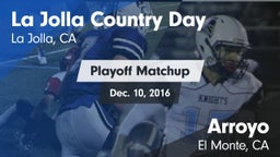 Matchup: La Jolla Country Day vs. Arroyo  2016