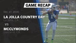 Recap: La Jolla Country Day  vs. McClymonds  2016