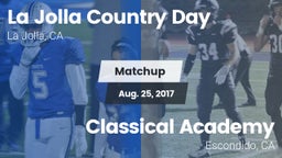 Matchup: La Jolla Country Day vs. Classical Academy  2017