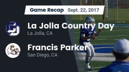 Recap: La Jolla Country Day  vs. Francis Parker  2017