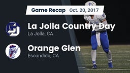 Recap: La Jolla Country Day  vs. Orange Glen  2017
