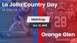 Matchup: La Jolla Country Day vs. Orange Glen  2018