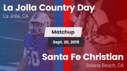Matchup: La Jolla Country Day vs. Santa Fe Christian  2019