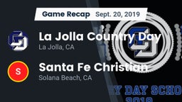 Recap: La Jolla Country Day  vs. Santa Fe Christian  2019