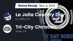 Recap: La Jolla Country Day  vs. Tri-City Christian  2019