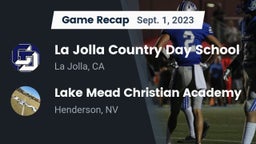 Recap: La Jolla Country Day School vs. Lake Mead Christian Academy  2023