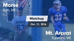 Matchup: Morse vs. Mt. Ararat  2016