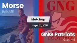 Matchup: Morse vs. GNG Patriots 2018