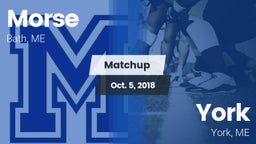 Matchup: Morse vs. York  2018