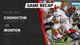 Recap: Coshocton  vs. Ironton  2016