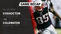 Recap: Coshocton  vs. Coldwater  2016