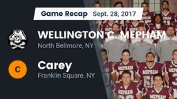 Recap: WELLINGTON C. MEPHAM vs. Carey  2017