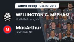 Recap: WELLINGTON C. MEPHAM vs. MacArthur  2018
