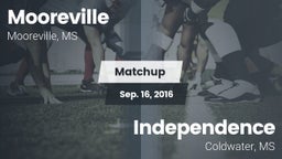 Matchup: Mooreville vs. Independence  2016
