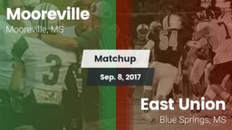 Matchup: Mooreville vs. East Union  2017