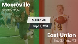 Matchup: Mooreville vs. East Union  2018