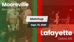 Matchup: Mooreville vs. Lafayette  2020