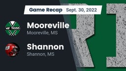 Recap: Mooreville  vs. Shannon  2022