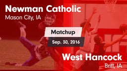 Matchup: Newman Catholic vs. West Hancock  2016
