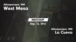 Matchup: West Mesa vs. La Cueva  2015