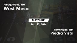 Matchup: West Mesa vs. Piedra Vista  2015
