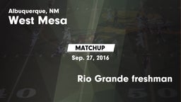 Matchup: West Mesa vs. Rio Grande freshman 2016